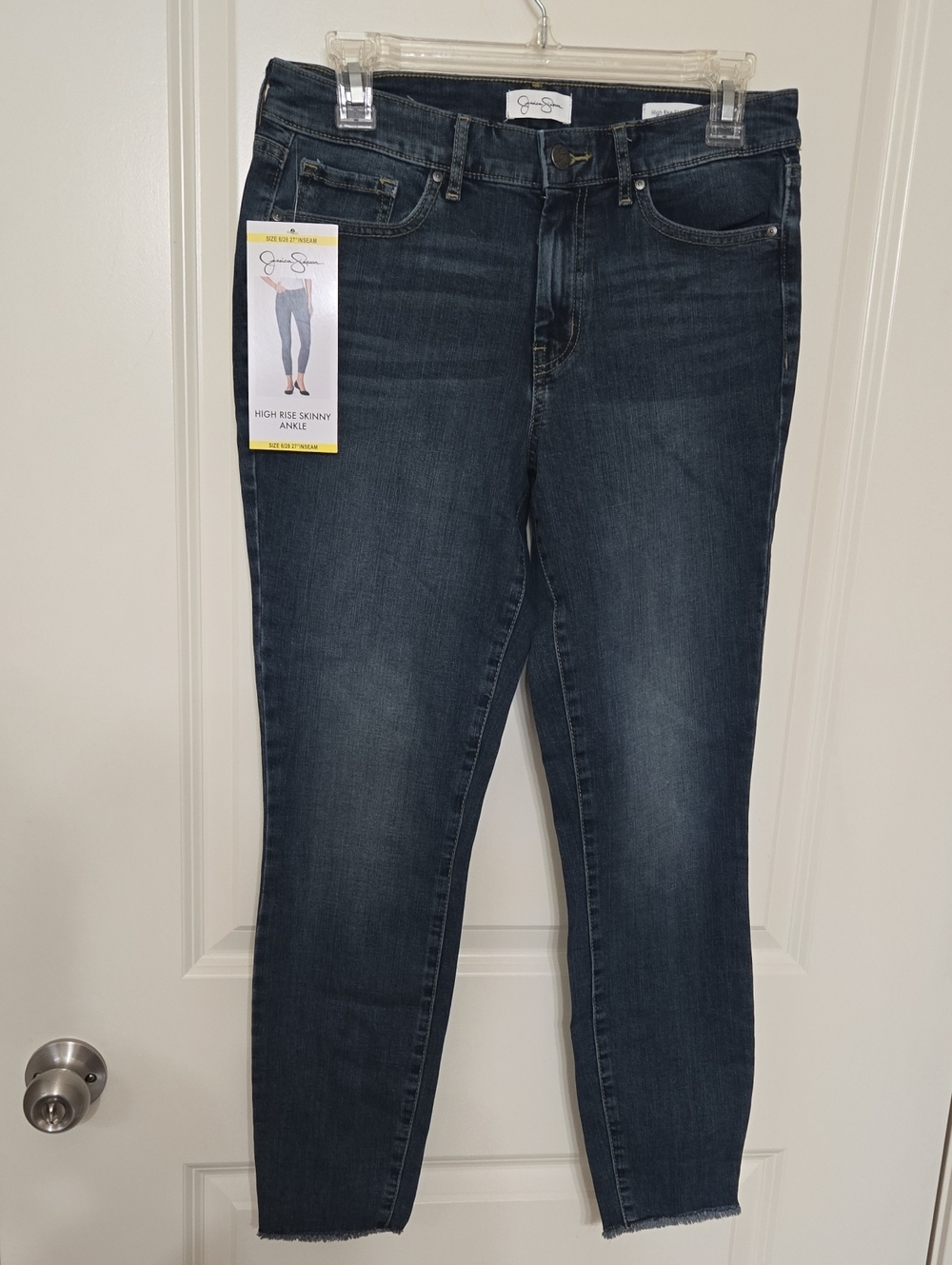 Jessica Simpson Indigo High-Rise Skinny Ankle Jeans